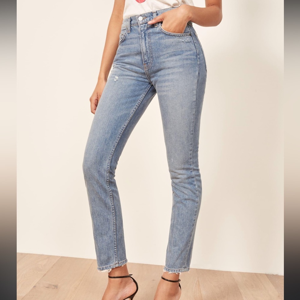 Reformation Julia High Rise Cigarette Jeans, size 26